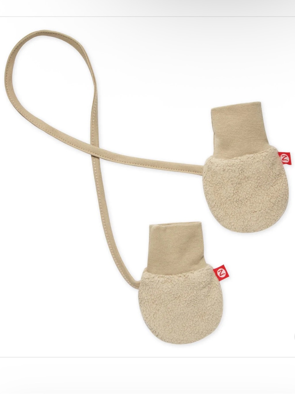 Zutano Cozie Fleece Baby Mittens - Khaki